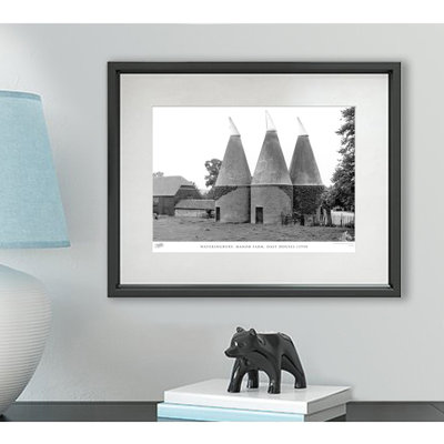 Wateringbury, Manor Farm, Oast Houses C1950 1 Piece Single Picture Frame Wall Art