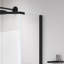 Porte de douche pivotante avec verre trempé de 1/4 po de 6 mm pour la salle de bain, mesure 36 * 36 * 72 pouces, finition noir mat, garde le plancher au sec, assemblage facile grâce aux composants inclus Verre, style, poids léger