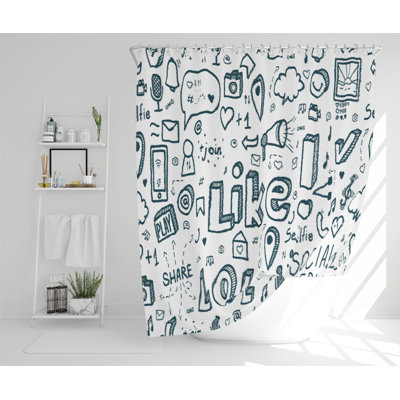 Dimko Polyester Shower Curtain Set