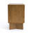 Malyun Modern Japandi Nightstand Oak Veneer Bedside Table with Brass Handles Minimal Bedroom Furniture