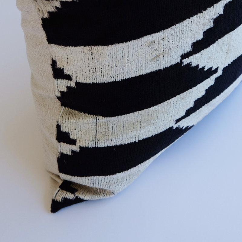 Kara Feather Throw Pillow, 20" x 20", Geometric