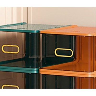 Boîte à chaussures boîte de rangement épaissie transparente (paquet de 10)