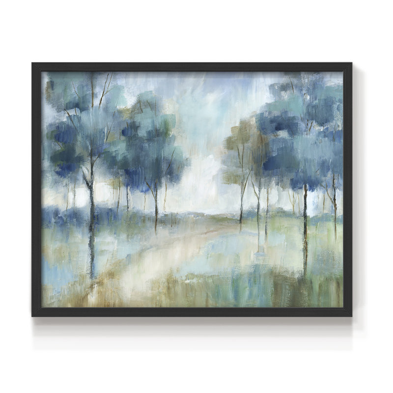 Une promenade dans le parc - reproduction encadrée, Noir, H 16 po x l 20 po