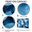 Irlinda Frost Blue Leaves Tranquility I - LEAVES, art mural-655399512-655399511-655399508