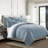 Elsie Linen Look Duvet Cover 8 Piece Designer Set-101216969-101216968