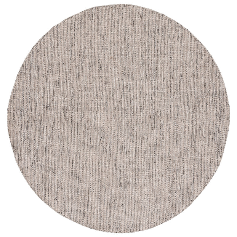 Marblehead 975 Area Rug in Gray / Ivory, Round 6'