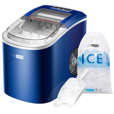 Nugget Ice Maker, 37Lbs In 24 Hrs, Manual Auto Refill Self Cleaning  Countertop Ice Maker Portable Nugget Ice Maker With Scoop And Basket