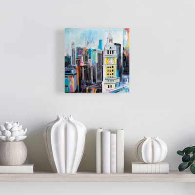 Colorful Manhattan Cityscape Canvas - Contemporary Home Decor
