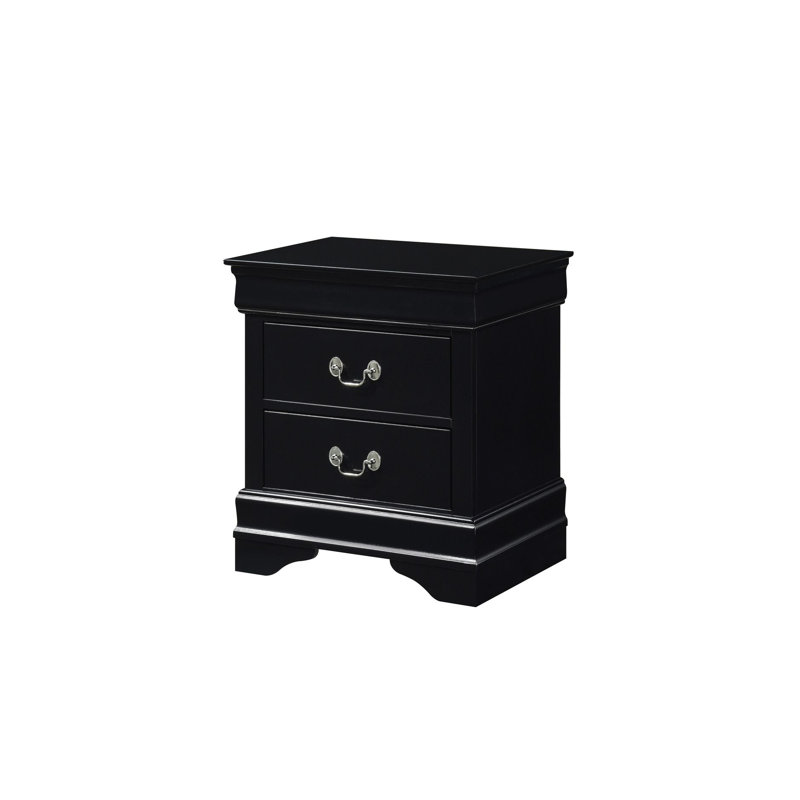 Ensemble de chambre à coucher Brummett, Noir, Double