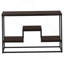 Accent Table, Console, Entryway, Narrow, Sofa, Brown Laminate, Black Metal, Contemporary, Modern