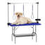 Table de toilettage pliable avec accoudoirs à hauteur ajustable avec nœuds, plateau en filet et range-outils-129595824