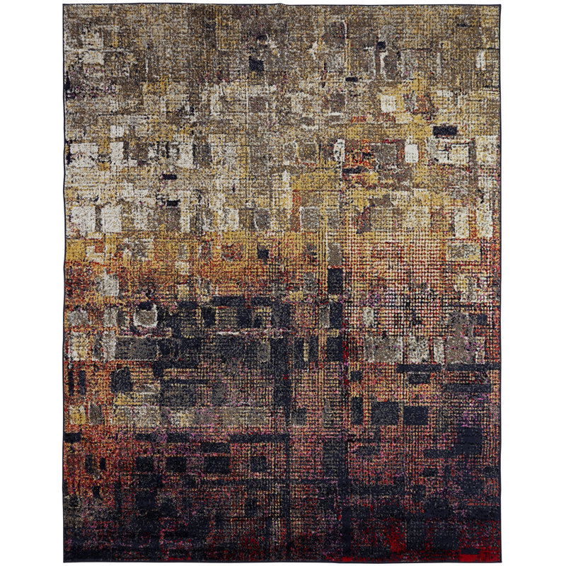 Abstract Area Rug, Rectangle 2' x 3'
