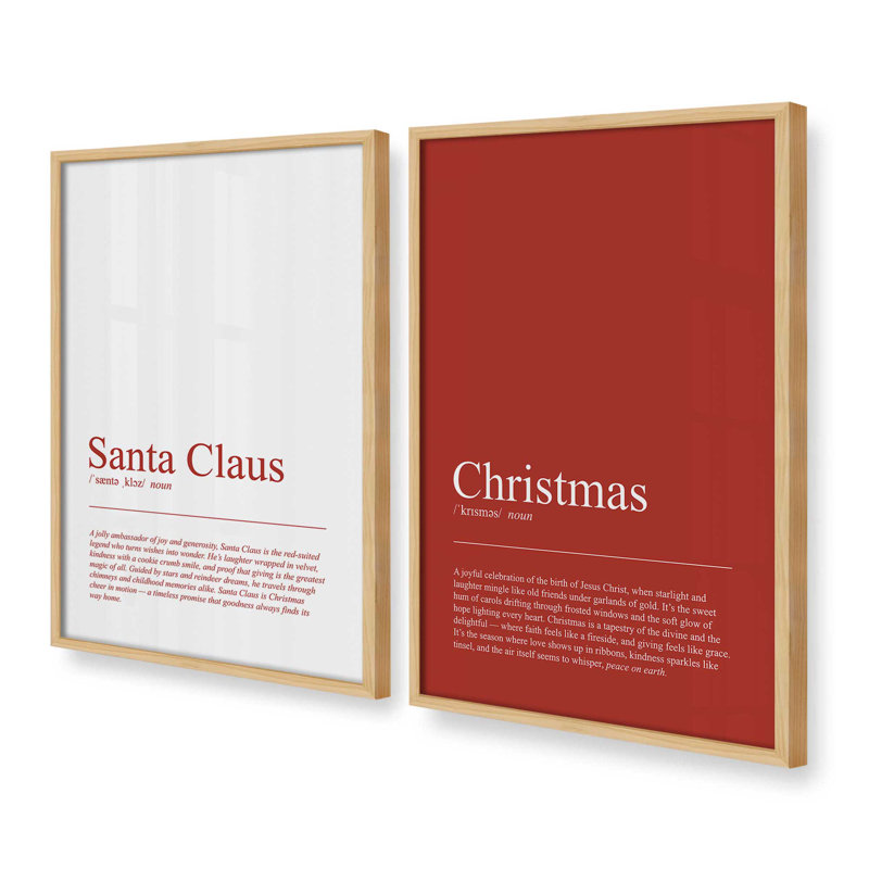 Spirit of Christmas, reproduction d'art, H 11,5 po x l 19 po, Érable américain