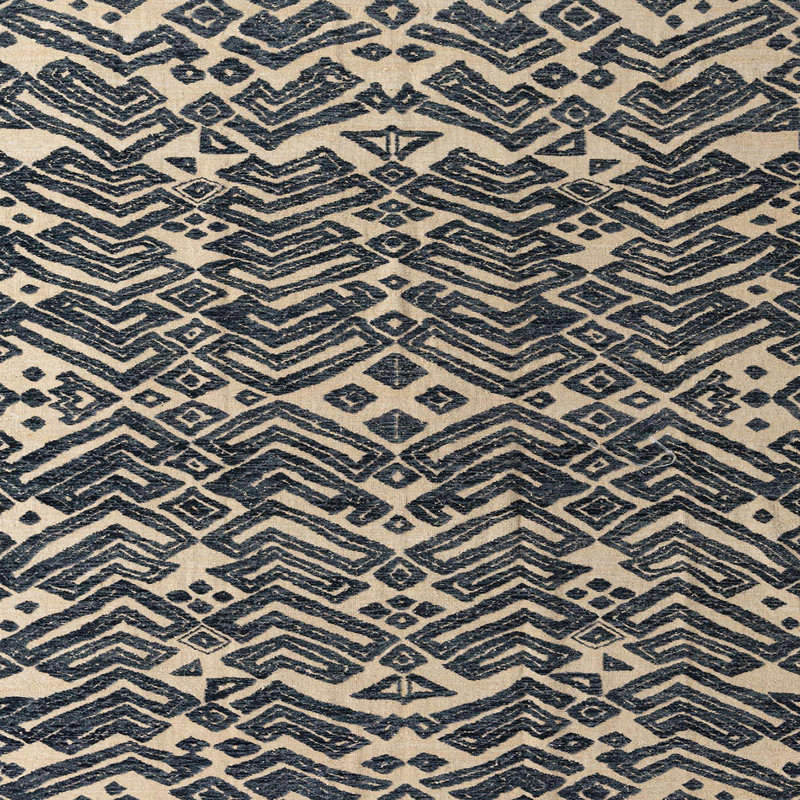 Tapis décoratif multicolore à motif abstrait, Carré 7 pi