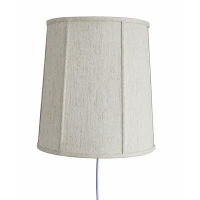Linen Drum Wall Sconce Shade
