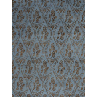 Modern Tibet Handmade Silk and Wool Floral Area Rug