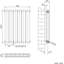 iBathUK Belgravia Horizontal Double Slim Flat Panel Radiator (KDW229)-115988049-115988050