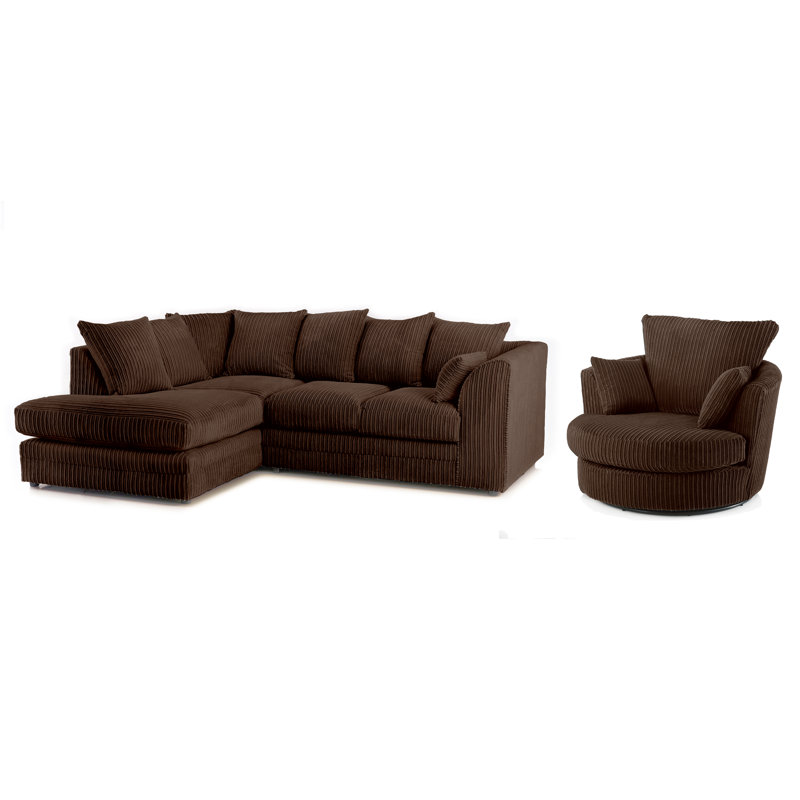 Moana 2 - Piece Living Room Set, Left Hand, Chocolate