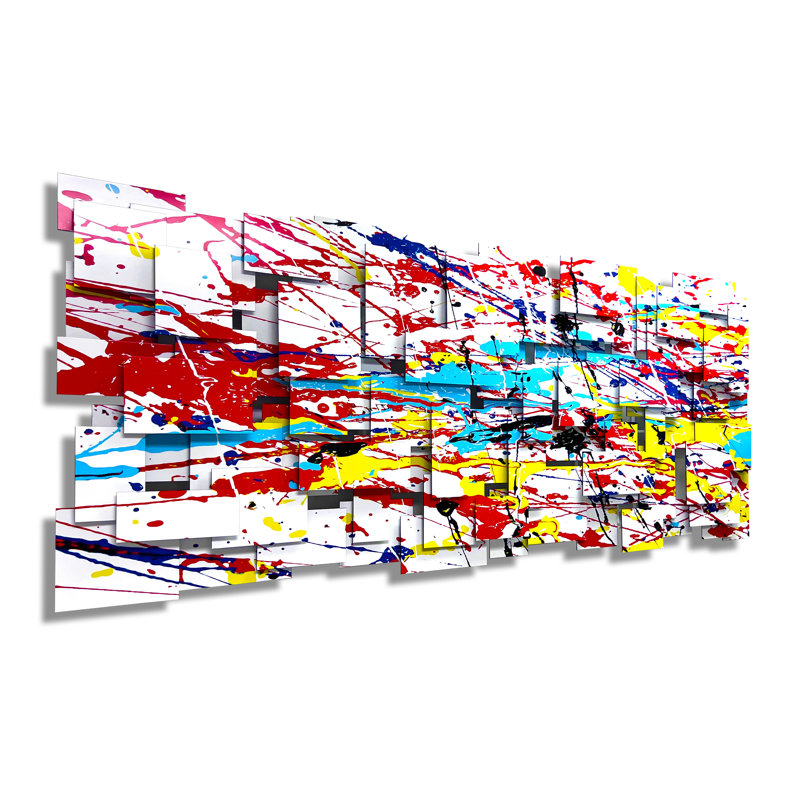 Photographic Series Handmade Modern Abstract Wall Decor on Metal
