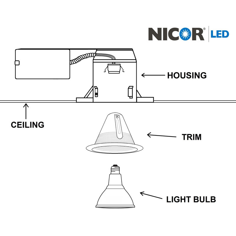 6'' Bronze Indoor/Outdoor Airtight Cone Recessed Trim