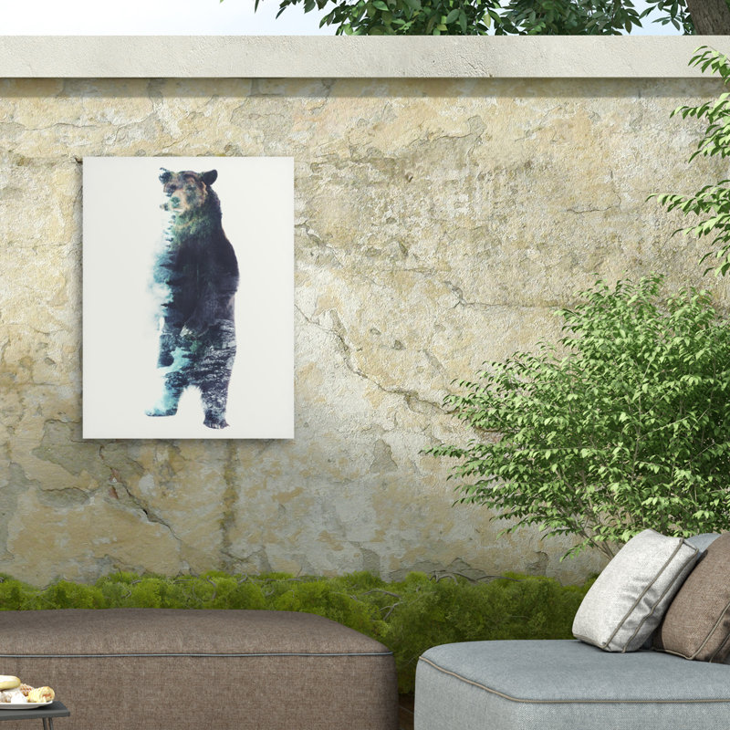 Toile d'extérieur Barrett Biggers Misty Bear, H 14 po x l 19 po