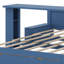 Lit de jour avec bureau amovible, tiroirs de rangement et table d'appoint hydraulique-270661917