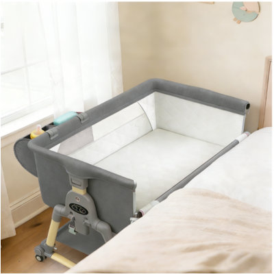 (No Installation Required) Baby Bassinet And Bedside Sleeper For Baby With 7 Height Adjustable Design