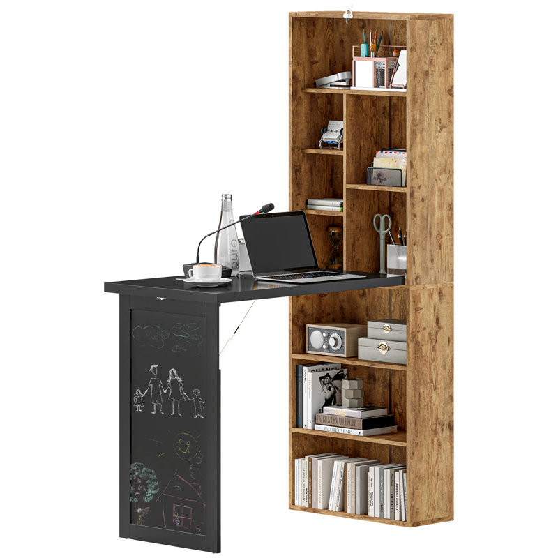 Shonteria Writing Desk, Rustic Brown/Black