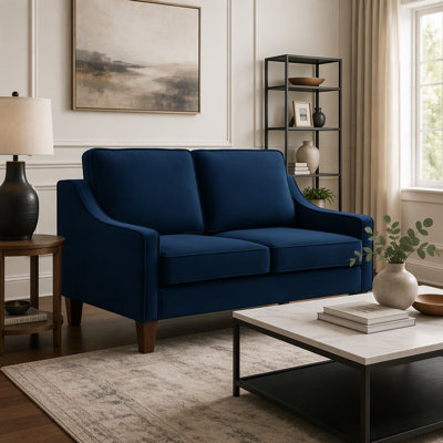 2-Seater Loveseat Sofa with Spring Seat Cushion