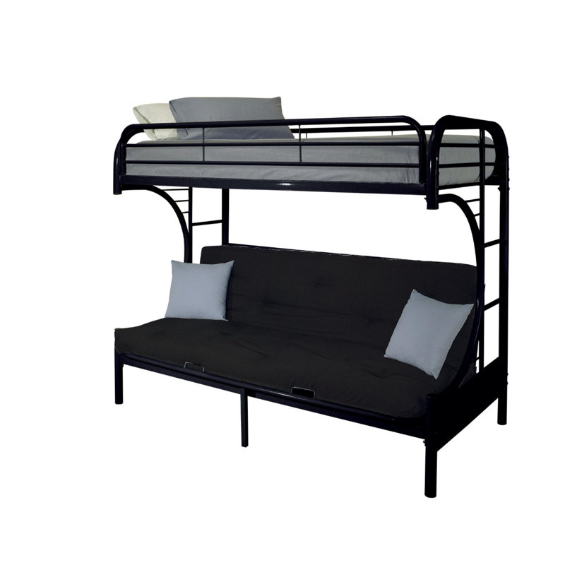 Paulita Kids Twin Bunk Bed, Black