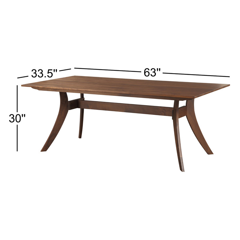 Mesa Walnut Wood Dining Table