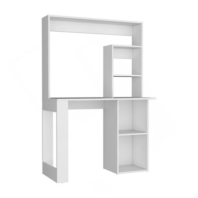 Maine Desk With Hutch And  Shelves