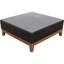 Ensemble de canapé modulaire 4 pièces en chêne argenté avec teck Courtyard Casual Maywood