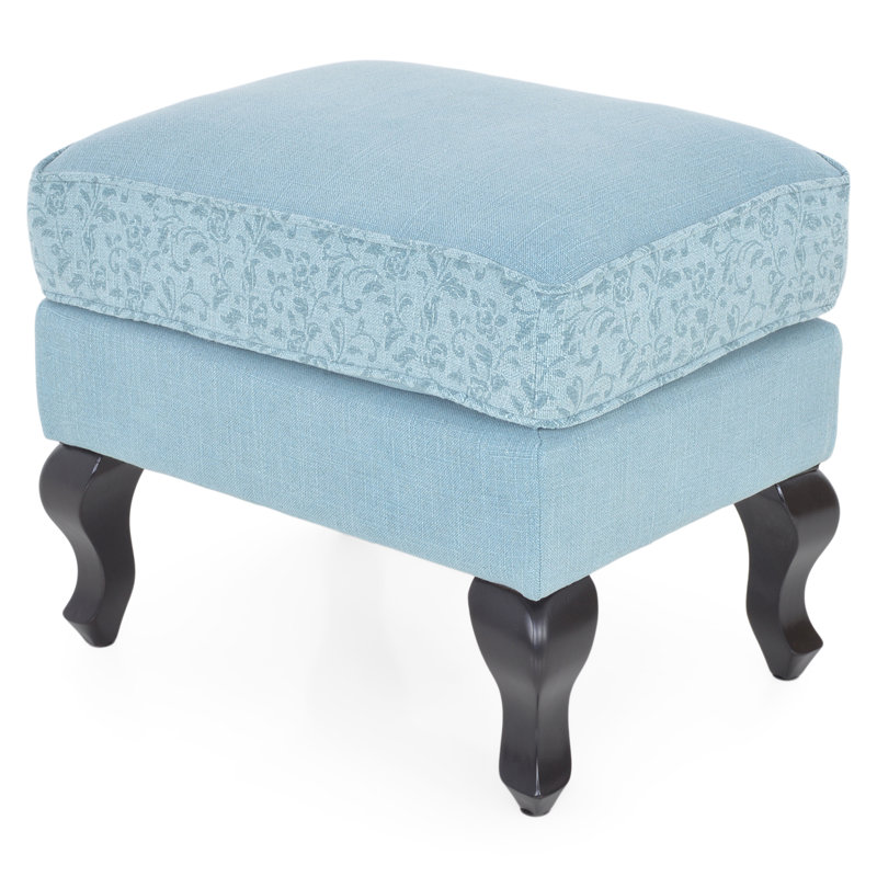 62cm Wide Rectangle Solid Colour Footstool Ottoman