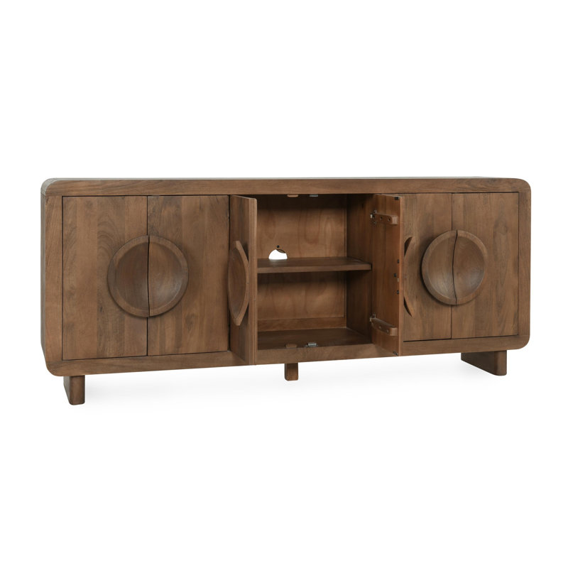 Vally 6 Door Solid Wood Sideboard