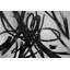 Circular Strokes - Abstract Black Framed Canvas Art for Home