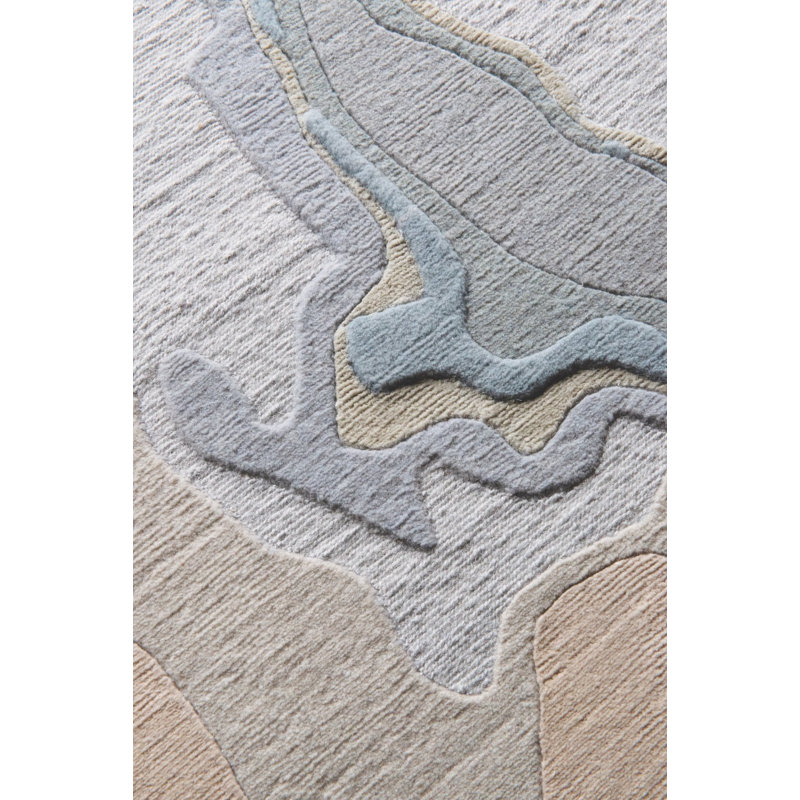 Adam Hunter Tundra Cool Area Rug, Rectangle 4' x 6'