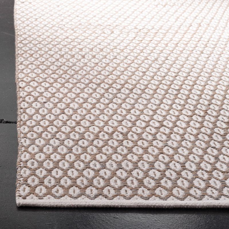 Modena Geometric Handwoven Cotton Area Rug, Rectangle 5 pi x 8 pi