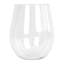 Argon Tableware 600ml Reusable Plastic Stemless Wine Glasses - Set of 6