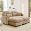 Coussins modulaires Camel 2 Cloud Chenille High Sponge Design ergonomique Coussins décoratifs Flexibilité modulaire