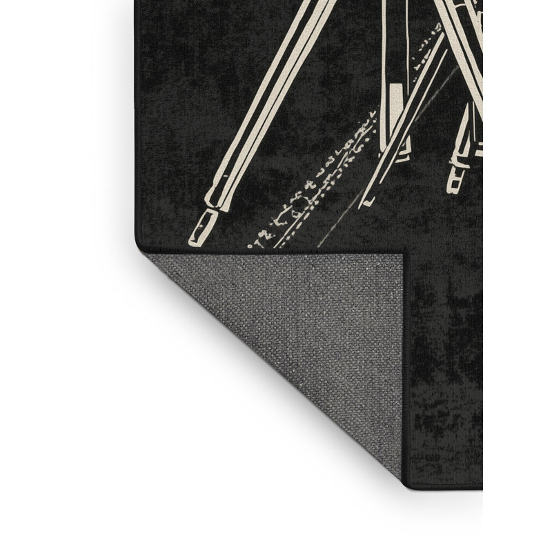 Tapis à motif géométrique moderne et contemporain à poils longs Soft Soft, 6 x 9
