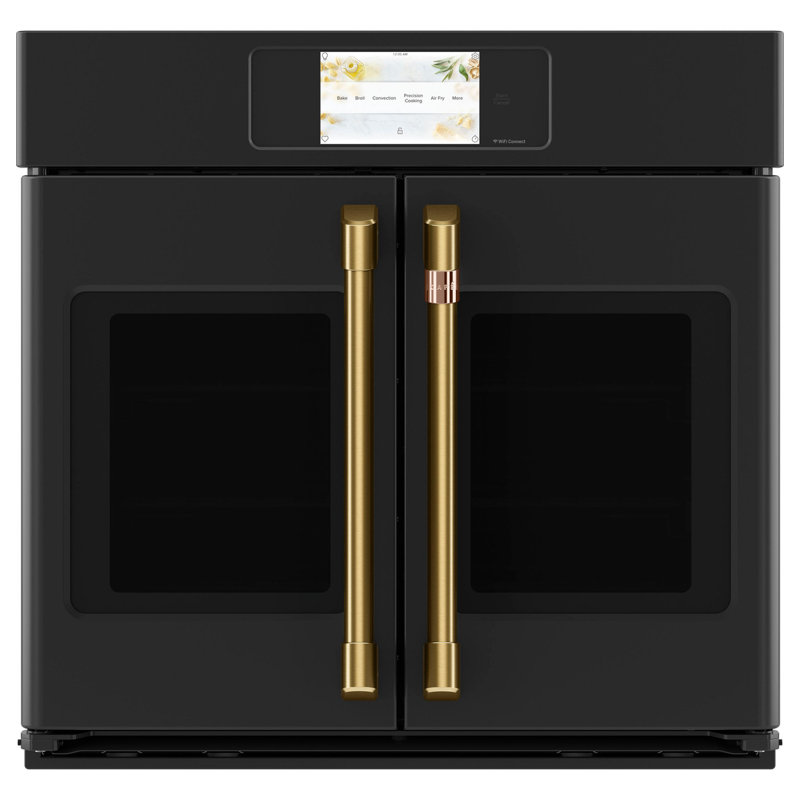 French Door Wall Oven Handle Kit, Brushed Brass