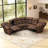 7-Piece 97.4" Wide Classic And Overstuffed Soft Faux Leather Power Reclining Corner Sectional With Center Console-985164561