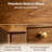 Mid-Century Modern 2-Drawer Nightstand With Tapered Legs-1805018741