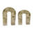  2-Pieces Pompano Beige Marble Arches