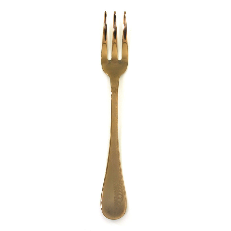 Caccia Serving Fork - 24 Pieces, Bronzo