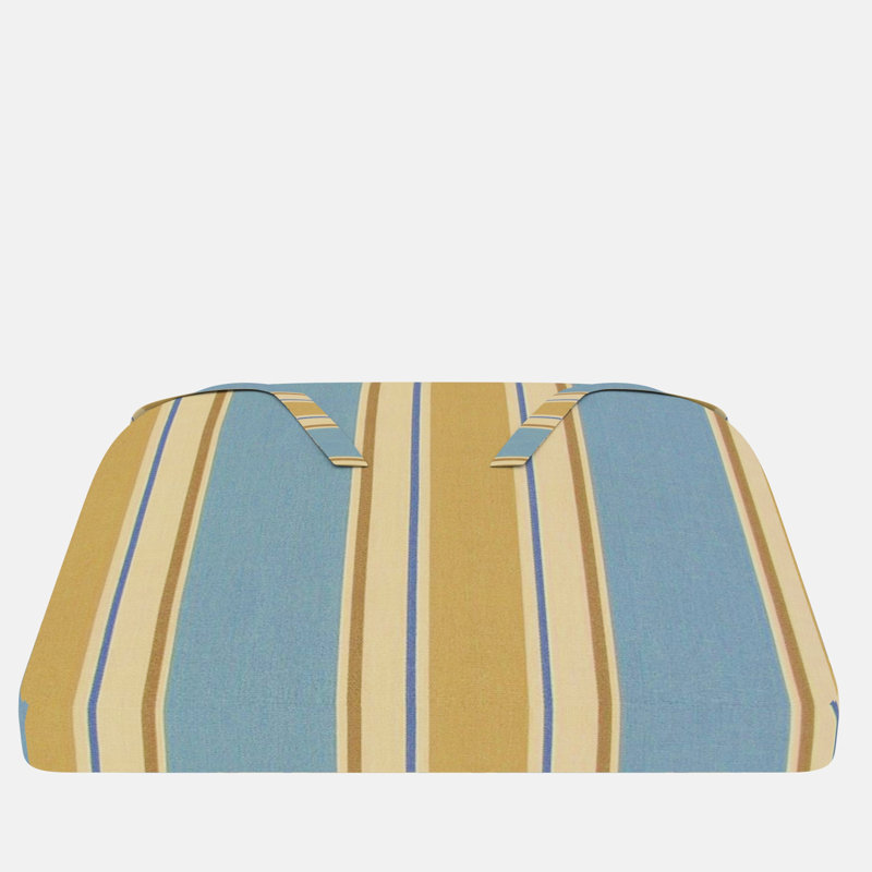 Indoor/Outdoor Dining Chair Seat Cushion, Lakeview Blue