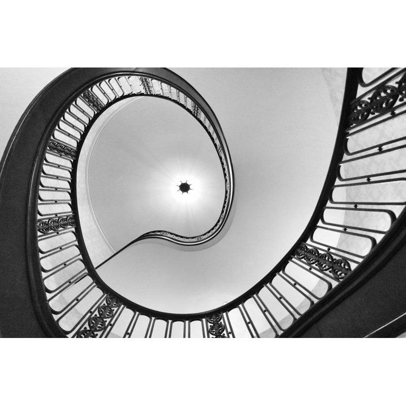 Cassini Staircase Coil I - impression sur toile tendue, H 8 po x l 12 po
