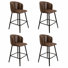 Tabouret 30 "Tamesis - ensemble de 4