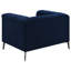Chaise de salon bleue Darci